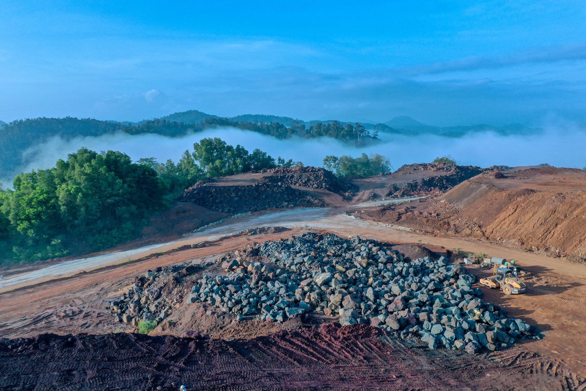 Ongoing work at site