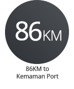 86KM to Kemaman Port